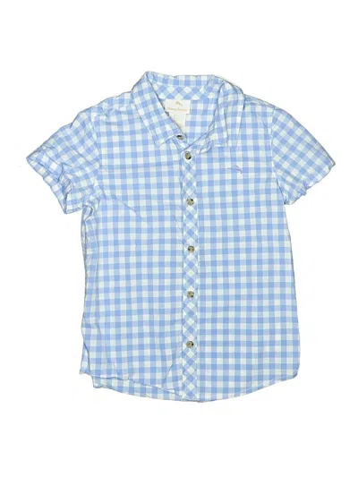 Pre-owned Tommy Bahama Kids' Short Sleeve Button Down Shirt In Blue