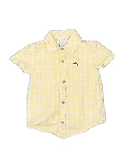 Pre-owned Tommy Bahama Kids' Short Sleeve Button Down Shirt In Yellow