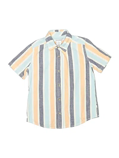 Pre-owned Tommy Bahama Kids' Short Sleeve Button Down Shirt In Yellow