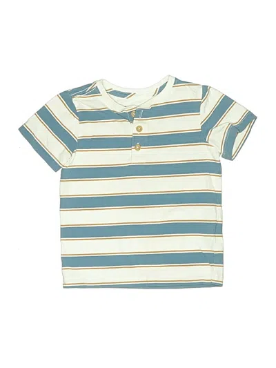 Pre-owned Tommy Bahama Kids' Short Sleeve Henley In Blue