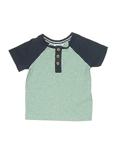 Pre-owned Tommy Bahama Babies' Short Sleeve Henley In Green