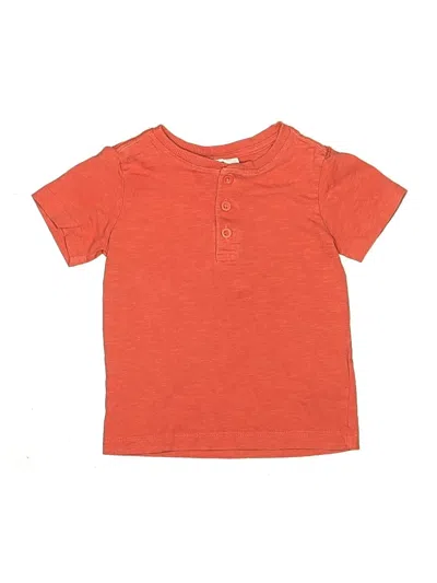 Pre-owned Tommy Bahama Kids' Short Sleeve Henley In Orange