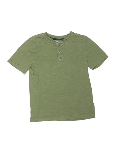 Pre-owned Tommy Bahama Kids' Short Sleeve Henley Shirt In Green