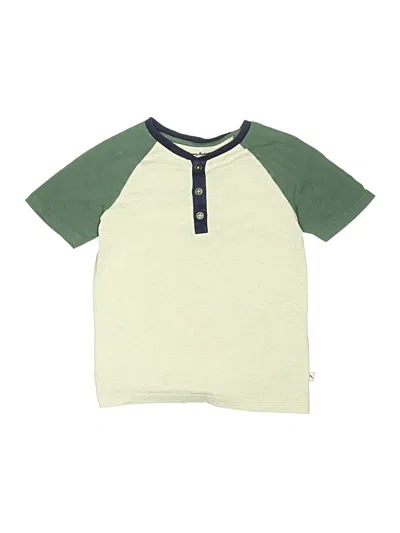 Pre-owned Tommy Bahama Kids' Short Sleeve Henley Shirt In Green
