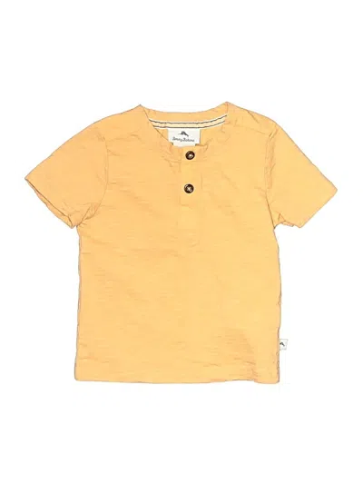 Pre-owned Tommy Bahama Babies' Short Sleeve Henley In Yellow