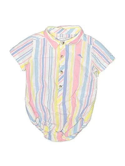 Pre-owned Tommy Bahama Kids' Short Sleeve Onesie In Yellow