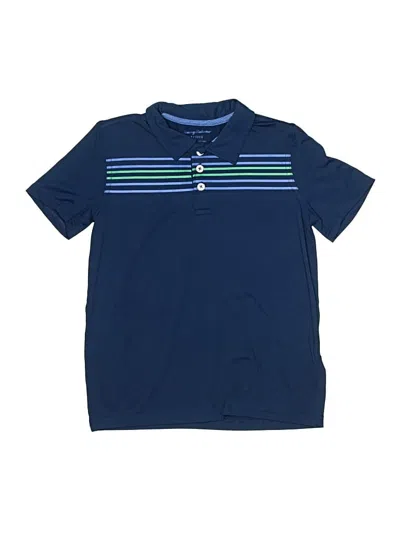 Pre-owned Tommy Bahama Kids' Short Sleeve Polo Shirt In Blue