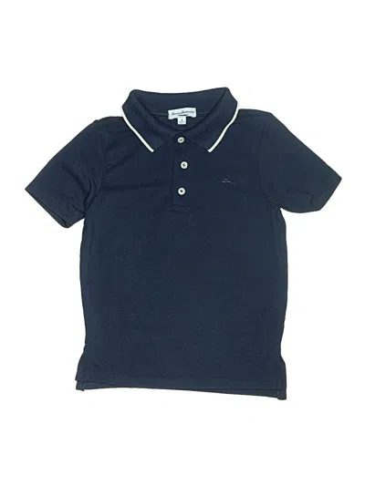 Pre-owned Tommy Bahama Kids' Short Sleeve Polo Shirt In Blue