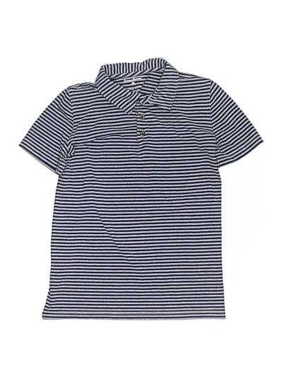 Pre-owned Tommy Bahama Kids' Short Sleeve Polo Shirt In Gray