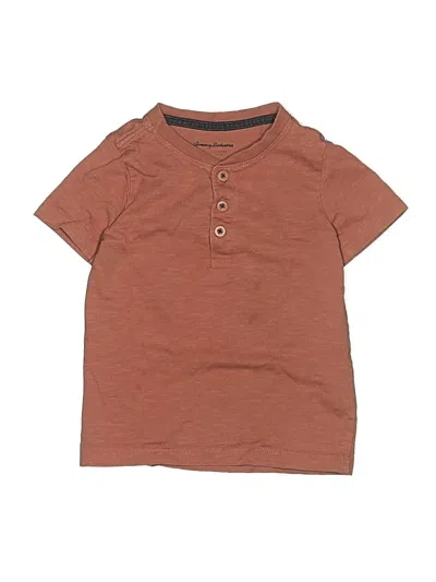 Pre-owned Tommy Bahama Kids' Short Sleeve Top Brown Tops