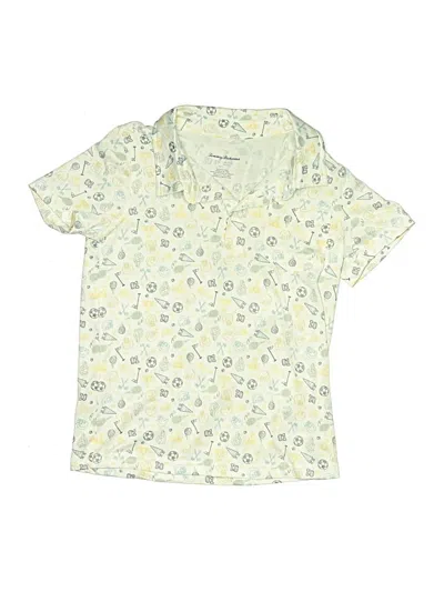 Pre-owned Tommy Bahama Kids' Short Sleeve Top Green Tops