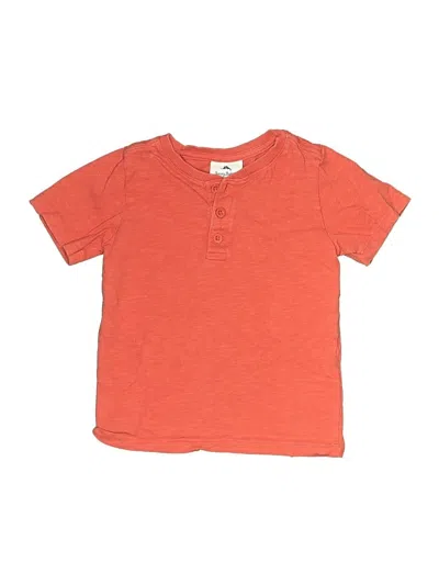 Pre-owned Tommy Bahama Kids' Short Sleeve Top Orange Crew Neck Tops