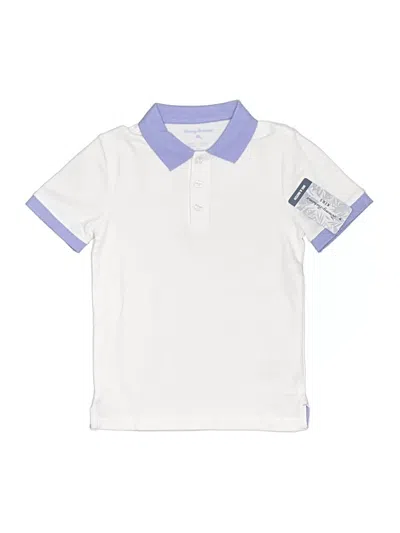 Pre-owned Tommy Bahama Kids' Short Sleeve Top White Collared Neckline Tops