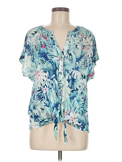 Pre-owned Tommy Bahama Short Sleeve T-shirt In Blue