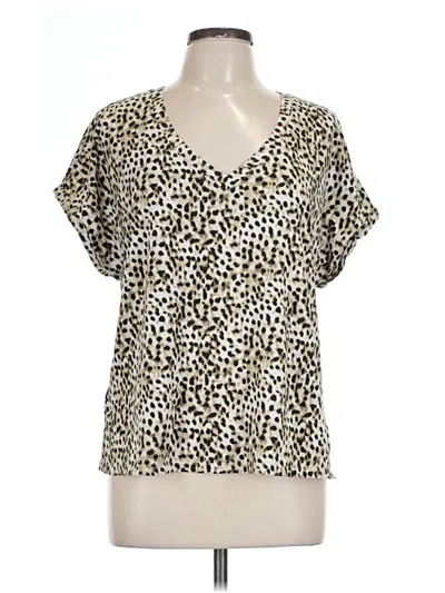 Pre-owned Tommy Bahama Short Sleeve T-shirt In Gold