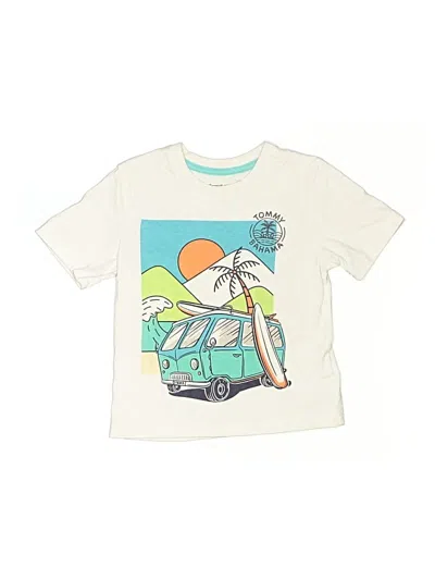 Pre-owned Tommy Bahama Kids' Short Sleeve T-shirt In Ivory