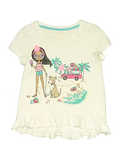Pre-owned Tommy Bahama Kids' Short Sleeve T-shirt In Ivory