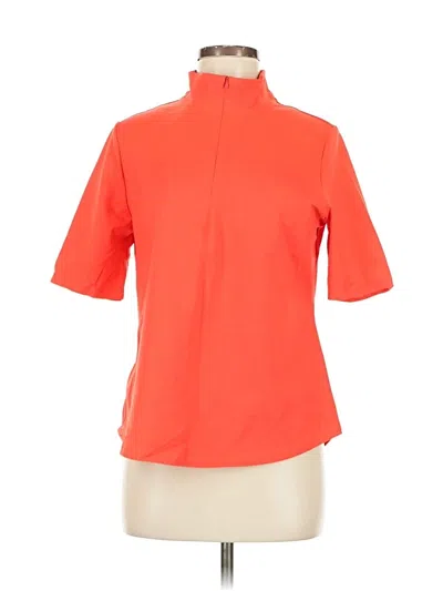 Pre-owned Tommy Bahama Short Sleeve Turtleneck In Orange