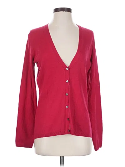 Pre-owned Tommy Bahama Silk Cardigan Sweater In Red
