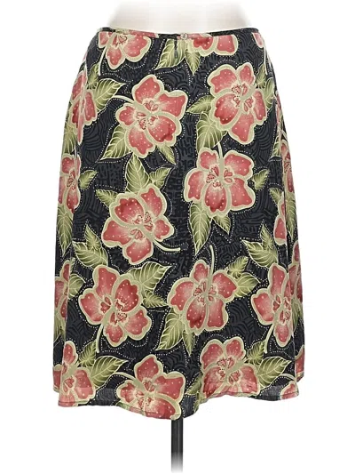 Pre-owned Tommy Bahama Silk Skirt In Black