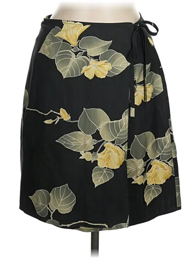 Pre-owned Tommy Bahama Silk Skirt In Black