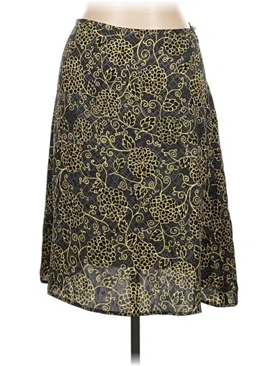 Pre-owned Tommy Bahama Silk Skirt In Gold
