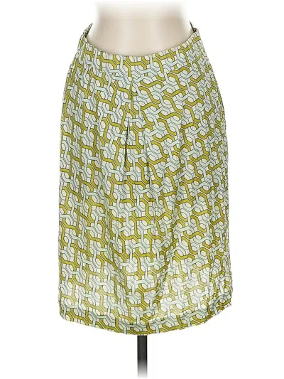 Pre-owned Tommy Bahama Silk Skirt In Yellow