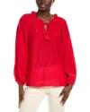 Tommy Bahama Silky Seas Smocked Peasant Top