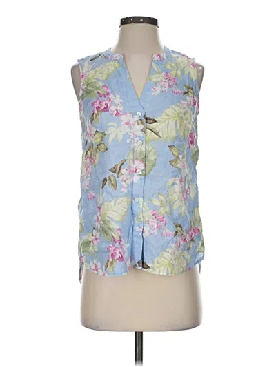 Pre-owned Tommy Bahama Sleeveless Blouse In Blue