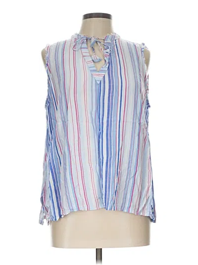 Pre-owned Tommy Bahama Sleeveless Blouse In Blue