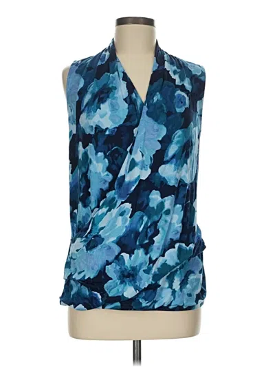 Pre-owned Tommy Bahama Sleeveless Blouse In Blue