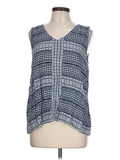 Pre-owned Tommy Bahama Sleeveless Blouse In Blue