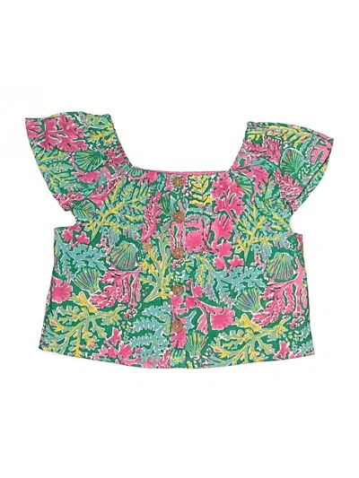 Pre-owned Tommy Bahama Kids' Sleeveless Blouse In Green