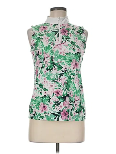 Pre-owned Tommy Bahama Sleeveless Blouse In Green