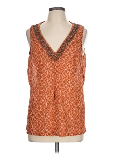 Pre-owned Tommy Bahama Sleeveless Blouse In Orange