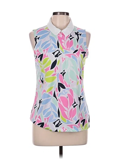 Pre-owned Tommy Bahama Sleeveless Blouse In Pink