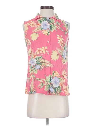 Pre-owned Tommy Bahama Sleeveless Blouse In Pink