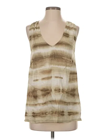Pre-owned Tommy Bahama Sleeveless Blouse In Tan
