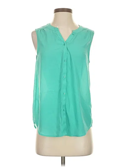 Pre-owned Tommy Bahama Sleeveless Blouse In Teal