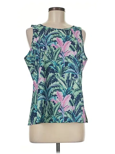 Pre-owned Tommy Bahama Sleeveless Blouse In Teal