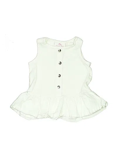 Pre-owned Tommy Bahama Babies' Sleeveless Button Down Shirt In Green