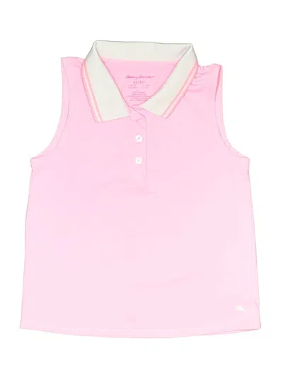 Pre-owned Tommy Bahama Kids' Sleeveless Button Down Shirt In Pink