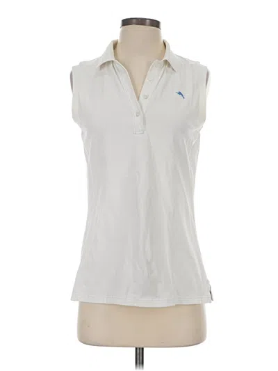 Pre-owned Tommy Bahama Sleeveless Button Down Shirt In White