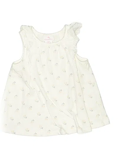 Pre-owned Tommy Bahama Kids' Sleeveless T-shirt In White