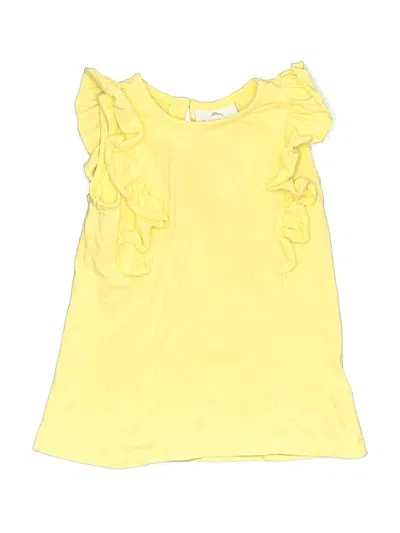 Pre-owned Tommy Bahama Kids' Sleeveless Top Yellow Ruffles Neckline Tops
