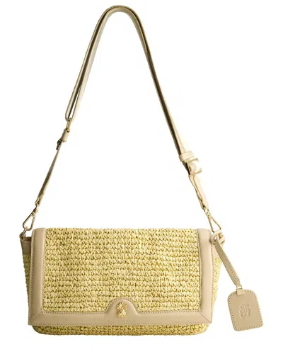 Tommy Bahama Soft Straw Raffia Crossbody In Brown