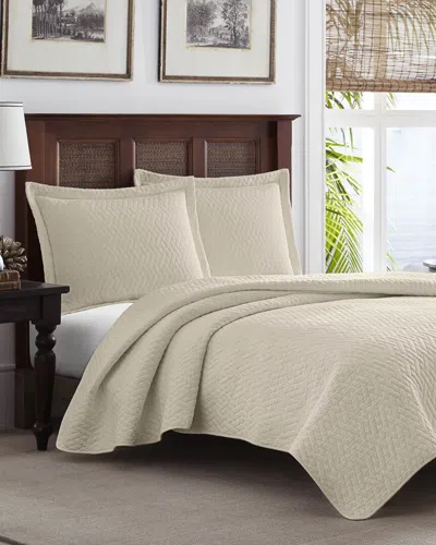 Tommy Bahama Solid Quilt Set Dune Dune In Neutral