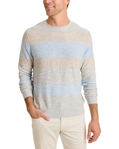 Tommy Bahama Sorrento Sunset Linen-blend Crewneck Sweater In Multi
