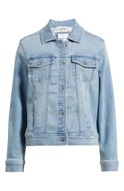 Tommy Bahama Sparkle Classic Denim Jacket In Blue