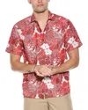 Tommy Bahama Sport Coconut Point Playa Flor Camp Shirt In Red